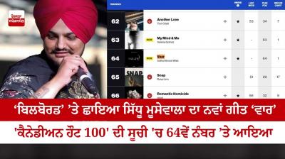 Sidhu Moosewala's new song 'vaar' appeared on 'Billboard'