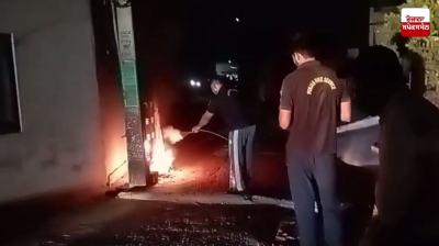 ਰੋਪੜ ਦੇ ਪਿੰਡ ਕੋਟਲਾ ਖੰਭੇ ’ਤੇ ਲੱਗੇ 20 ਮੀਟਰਾਂ ਨੂੰ ਲੱਗੀ ਅੱਗ