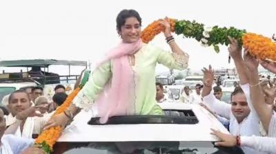 Vinesh Phogat Campaigning