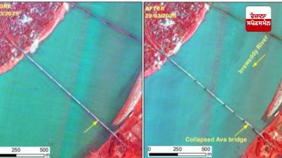 ISRO releases images of earthquake damage in Myanmar