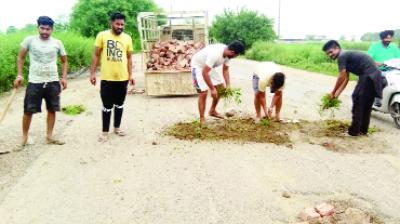 Youth Filling the Road