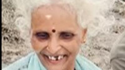 Salute to old man's spirit and courage, 62 year old woman climbs 6000 feet high peak