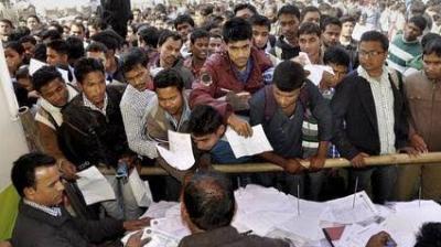 The government could not provide jobs in comparison to population