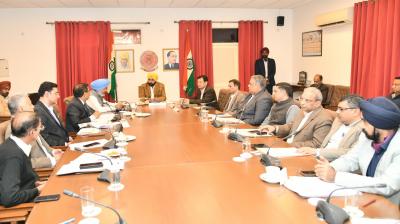 Chief Minister meeting with Administrative Secretaries of various departments 