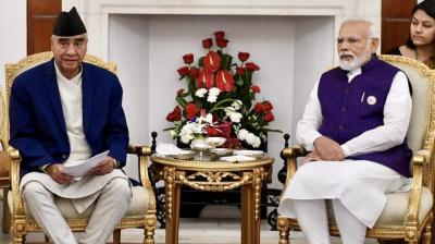 Nepal PM Sher Bahadur Deuba and PM Narendra Modi 