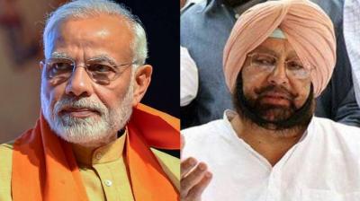 Captain Amarinder Singh And Narendra Modi 
