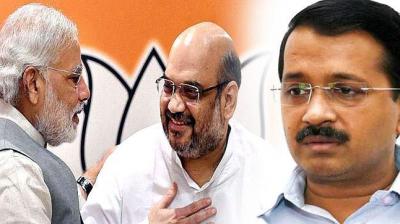 Amit Shah and Kejriwal Amit Shah and Kejriwal