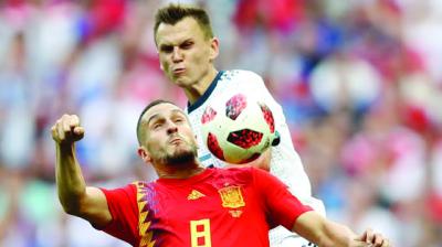 Match Between Russia And Spain