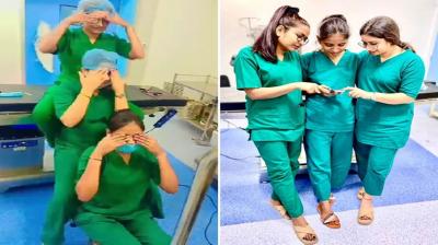 3 nurses terminated in Raipur hospital for making reels inside operation theatre