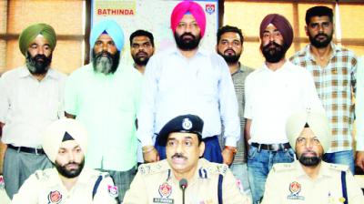 Deputy Commissioner Bathinda and SSP giving information about Sacrilege Case