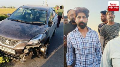 Drunk youths in car tried to flee after collision