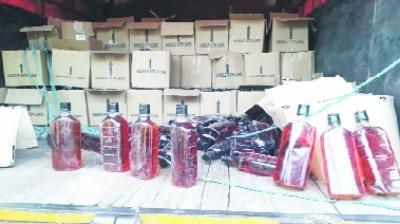 Illegal Liquor in warehouse
