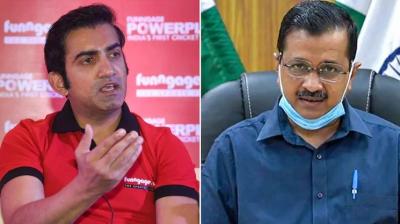 Gautam Gambhir and Arvind Kejriwal