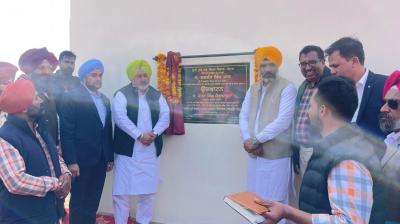 Chetan Singh Jaudamajra inaugurated the projects of using treated water for irrigation at Talwandi Bhai and Zira.