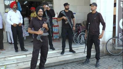 Security measures are taken by police to carry out Operation Blue Star