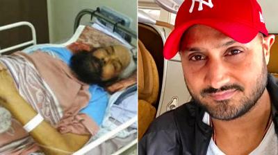 Harbhajan Singh and athlete Hakam Singh