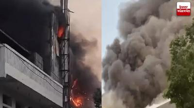 ਉਦਯੋਗਿਕ ਖੇਤਰ ਵਿੱਚ ਲੱਗ ਅੱਗ ਦੀ ਤਸਵੀਰ 