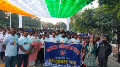 Sri Guru Gobind Singh College participated in the 'Run for Unity Programme'