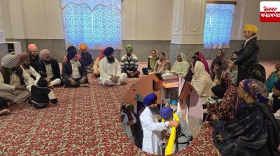 Jathedar Gargajj meets Sikhs of Punjabi Lane, Shillong