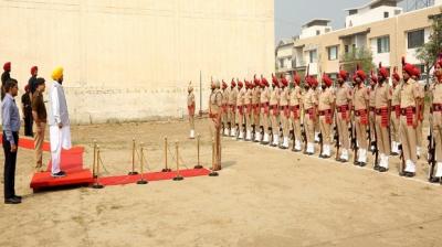 Guard of Honor given to CM Bhagwant Mann by Sangrur Administration