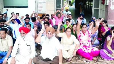 Employees During Protest