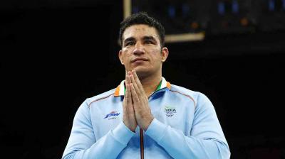 Sagar Ahlawat settles for silver on international debut
