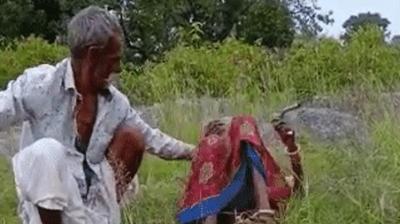 Calling himself God, a person killed an elderly woman, punched her in the chest