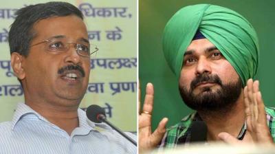 Arvind Kejriwal, Navjot Sidhu 
