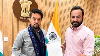 Meet Hayer calls on Union Sports Minister Anurag Thakur