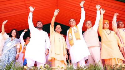 Yogi Adityanath In Chandigarh 