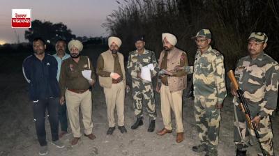  B.S.F ਅਤੇ ਪੁਲਿਸ ਵਲੋਂ ਫੜੀ ਗਈ ਹੈਰੋਇਨ ਅਤੇ ਡਰੋਨ 