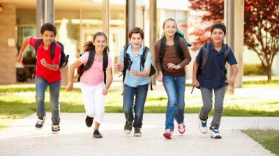 Child With School Bag