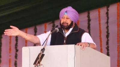 Captain Amarinder Singh in Moga rally