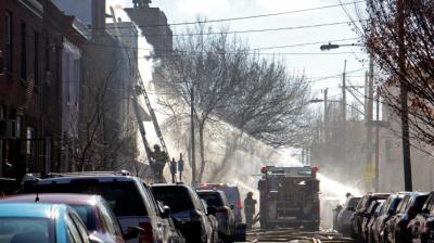 A terrible fire broke out in a house in the United States