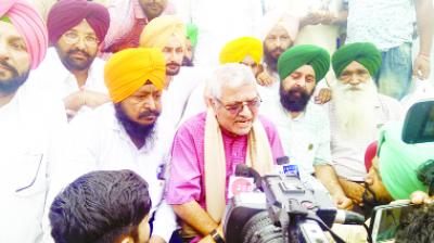 Dr. Gandhi  While talking to the journalists