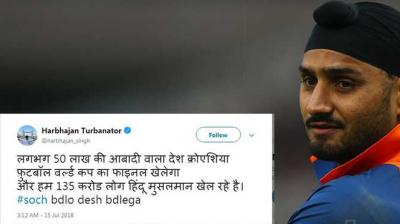 Harbhajan Singh Tweet