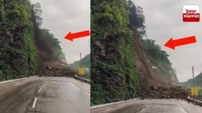 ਚੰਡੀਗੜ੍ਹ-ਮਨਾਲੀ ਰਾਸ਼ਟਰੀ 'ਤੇ ਜ਼ਮੀਨ ਖਿਸਕਣ ਕਾਰਨ ਹਾਈਵੇਅ ਬੰਦ