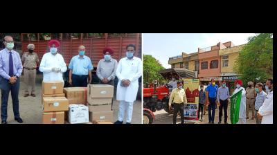 ਮਹਿੰਦਰਾ ਐਂਡ ਮਹਿੰਦਰਾ ਸਵਰਾਜ ਡਵੀਜ਼ਨ ਨੇ 2 ਟਰੈਕਟਰ, ਸੈਨੀਟਾਈਜ਼ੇਸ਼ਨ ਉਪਕਰਣ ਕੀਤੇ ਦਾਨ