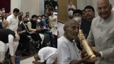 Yoga Legend Swami Sivananda Receiving Padma Shri