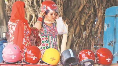 Women With Helmet