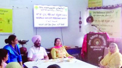 Giving information about the importance of Breast Milk