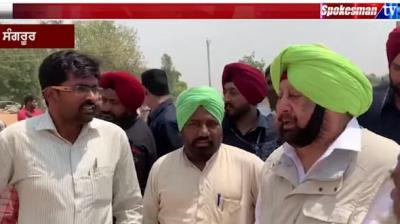 Captain Amarinder Singh visits grain markets