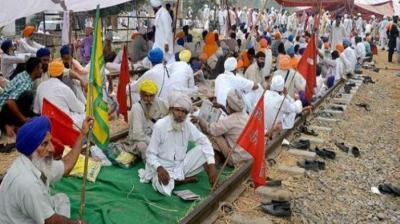 Farmer Protest On Railway