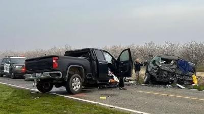 8 Dead in Head-On Highway Crash in California