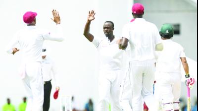 West Indies Players Celebrate the Occasion
