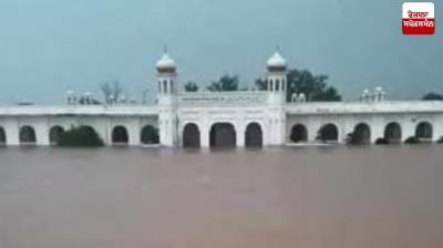 Seven feet of water filled the complex of Gurdwara Sri Kartarpur Sahib