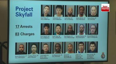 The Canadian police busted a gang of robbers, 17 people were arrested