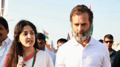  Actress Poonam Kaur And Rahul Gandhi In Bharat Jodo Yatra 