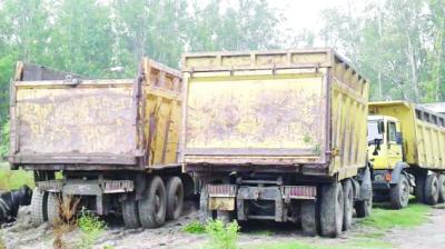Vehicle Used In Illegal Mining
