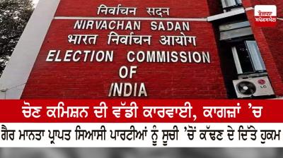 Major action of the Election Commission